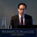 Benjamin Lee presenting at the Mudd Center Lecture