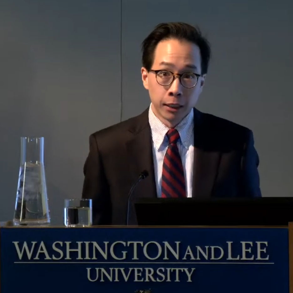 Benjamin Lee presenting at the Mudd Center Lecture